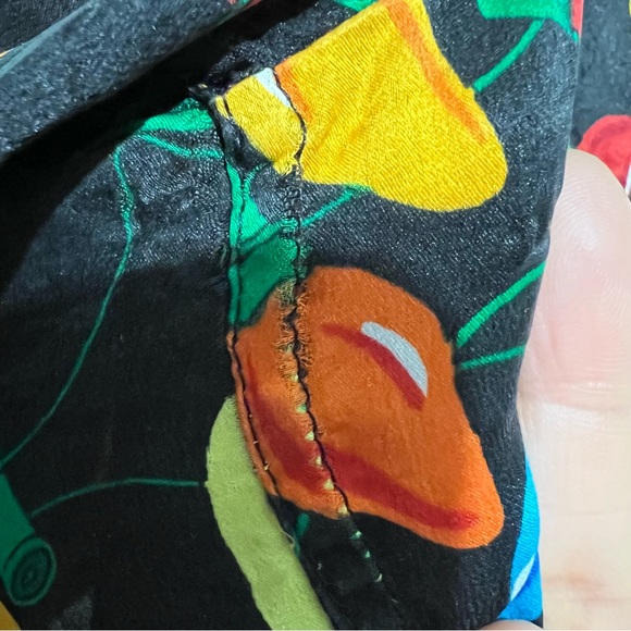 Vintage silk short unisex Addiction multicolor :Box X: - Picture 5 of 7